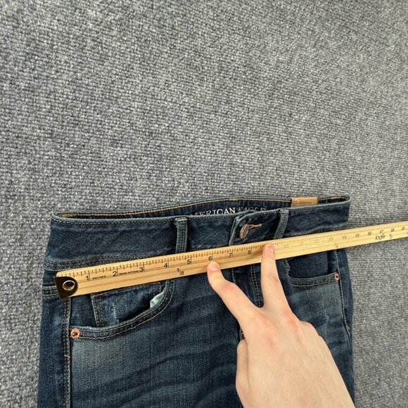 NWT American Eagle Jeans Women Kick Boot Cut Dark Wash Denim Stretch - Picture 15 of 16